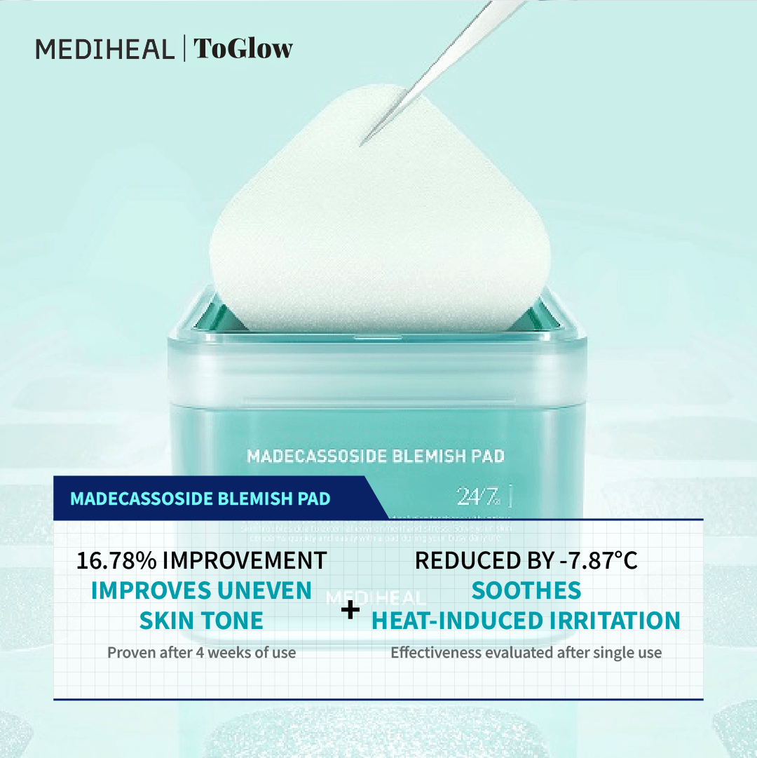 [MEDIHEAL] Madecassoside Blemish Pad 100pcs | Calming Pads for Redness & Irritated Skin