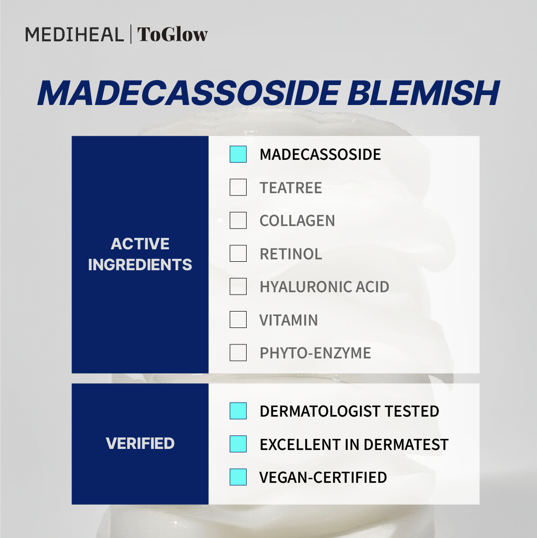 [MEDIHEAL] Madecassoside Blemish Pad 100pcs | Calming Pads for Redness & Irritated Skin
