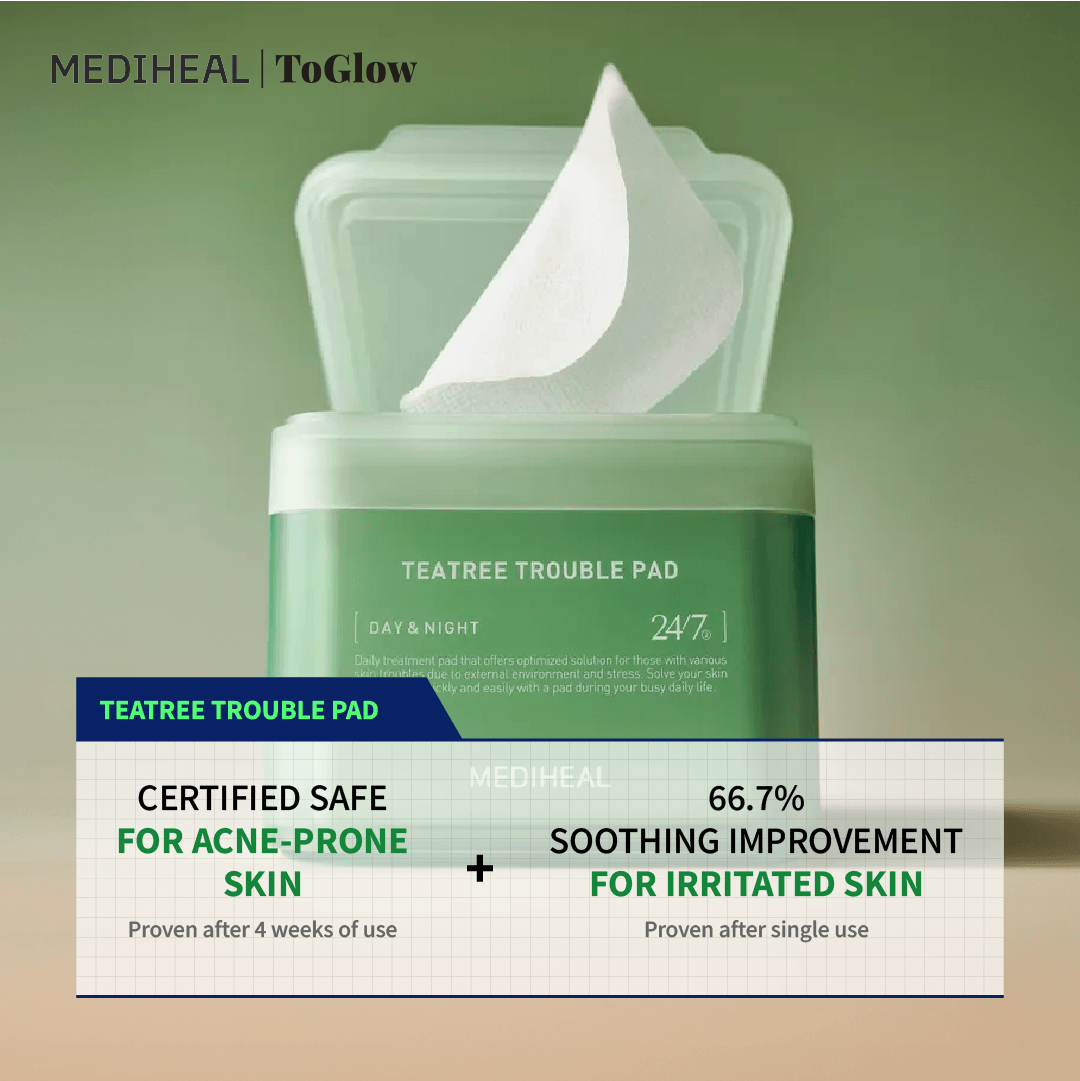 [MEDIHEAL] Teatree Trouble Pad 100pcs | Soothing Pads for Acne & Oily Skin
