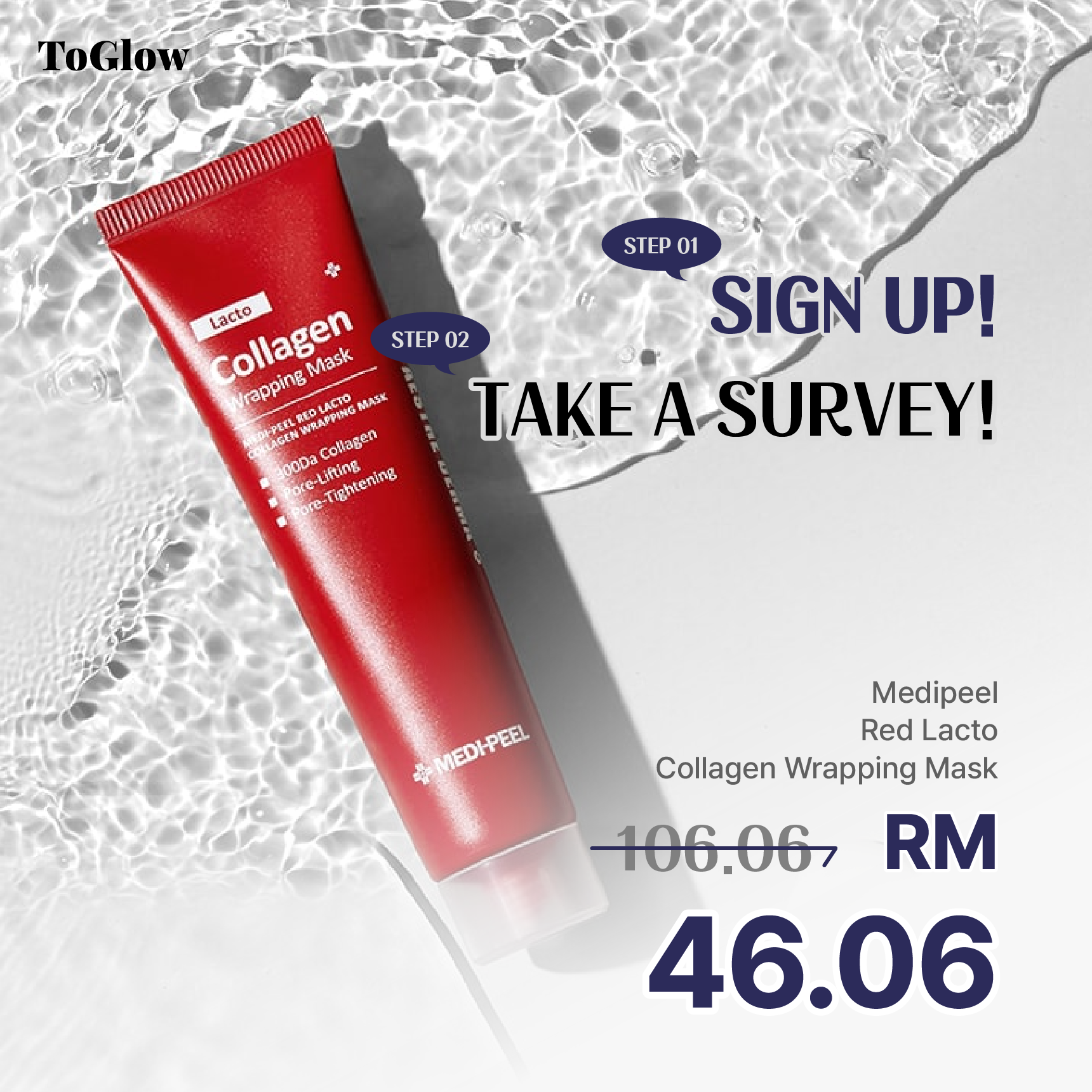 [MEDIPEEL] Red Lacto Collagen Wrapping Mask 70ml | Collagen Peel-Off Mask for Firm Radiant Skin