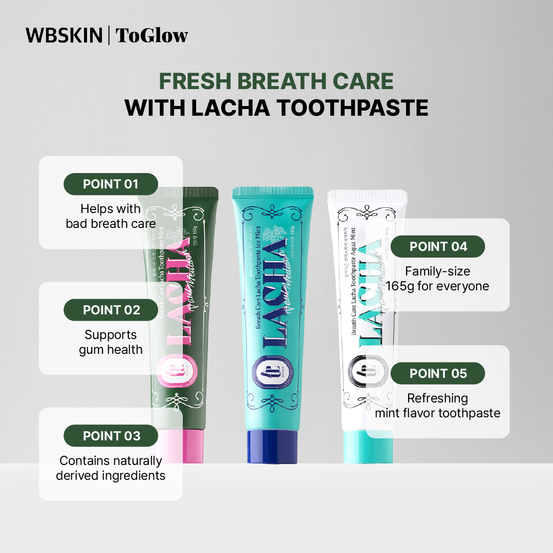 [PAUL MEDISON] Breath Care Lacha Toothpaste 165g | Fresh Breath & Complete Oral Care