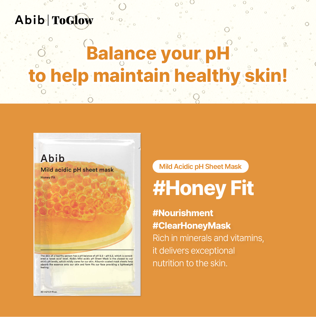 [Abib] Mild Acidic pH Sheet Mask Honey Fit (10pcs) | Nourishing Glow & Moisture Boost