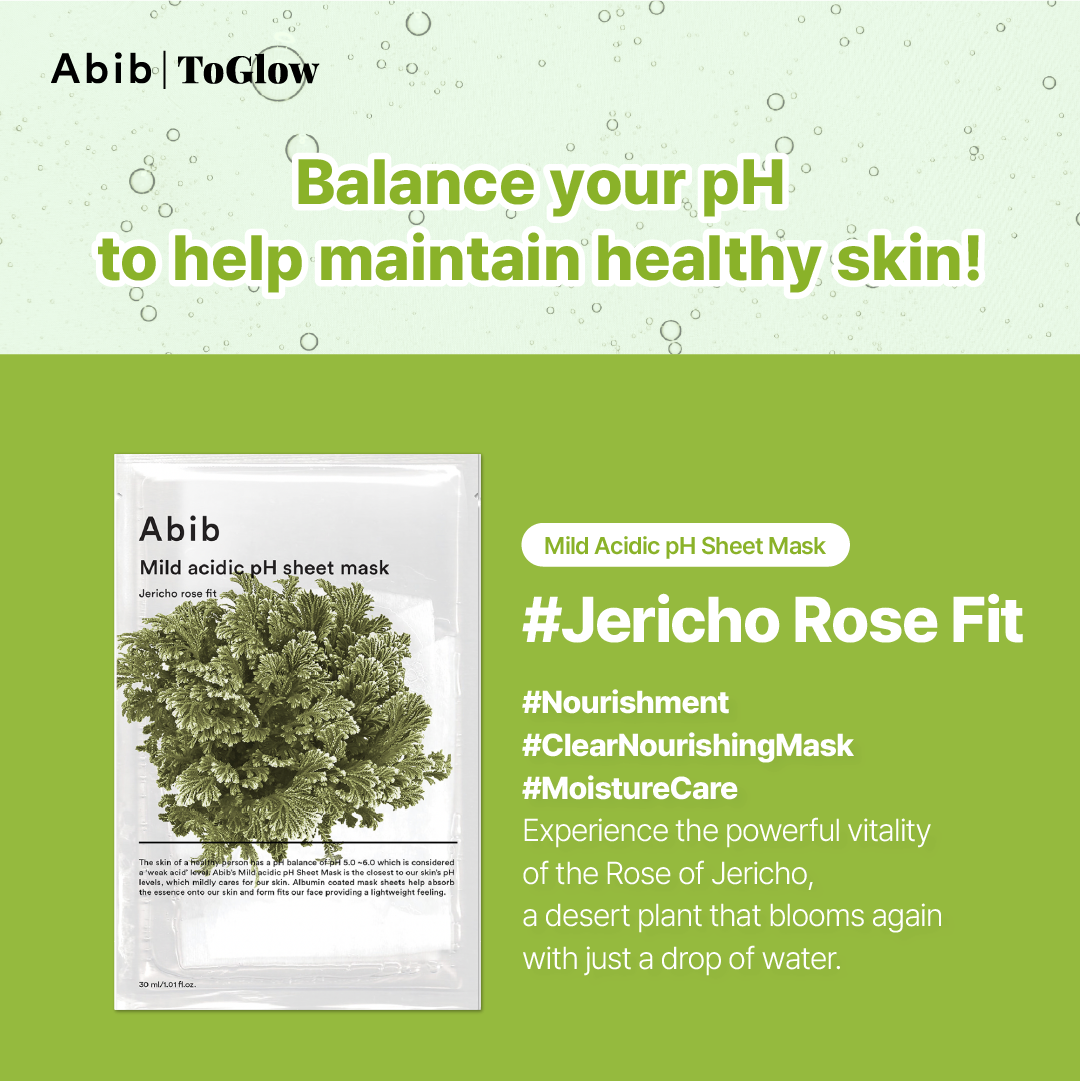 [Abib] Mild Acidic pH Sheet Mask Jericho Rose Fit (10pcs) | Resilient Moisture for Dry Skin