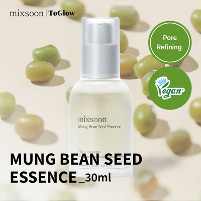 [mixsoon] Mung Bean Seed Essence 30ml | Travel-Size Hydrating Essence