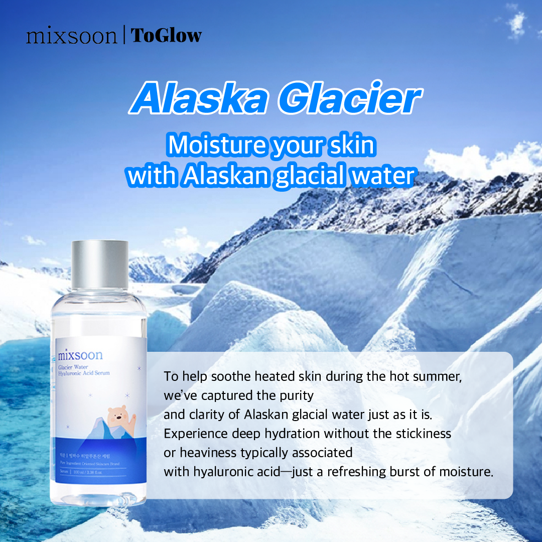 [mixsoon] Glacier Water Hyaluronic Acid Serum 100ml | Deep Hydration Serum with Glacier Water