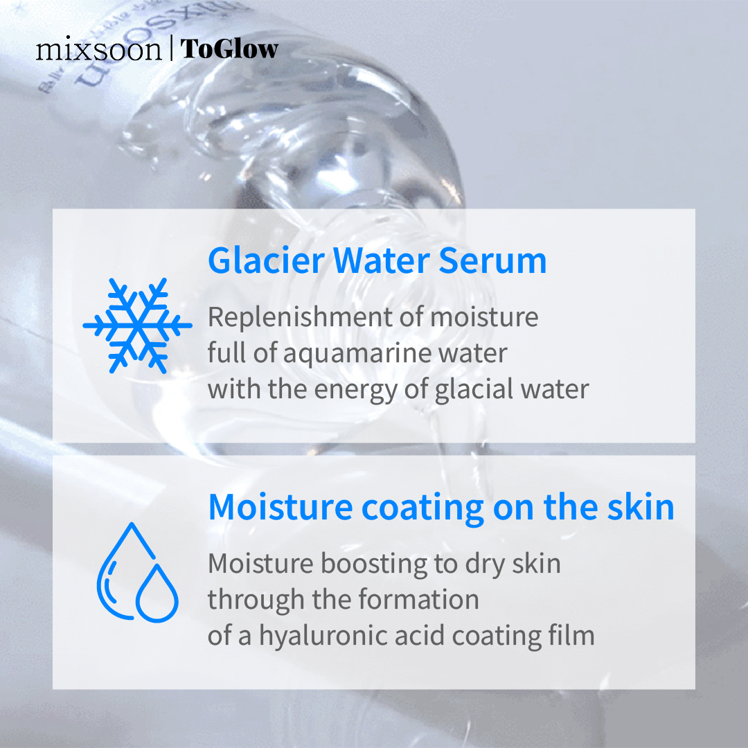 [mixsoon] Glacier Water Hyaluronic Acid Serum 100ml | Deep Hydration Serum with Glacier Water