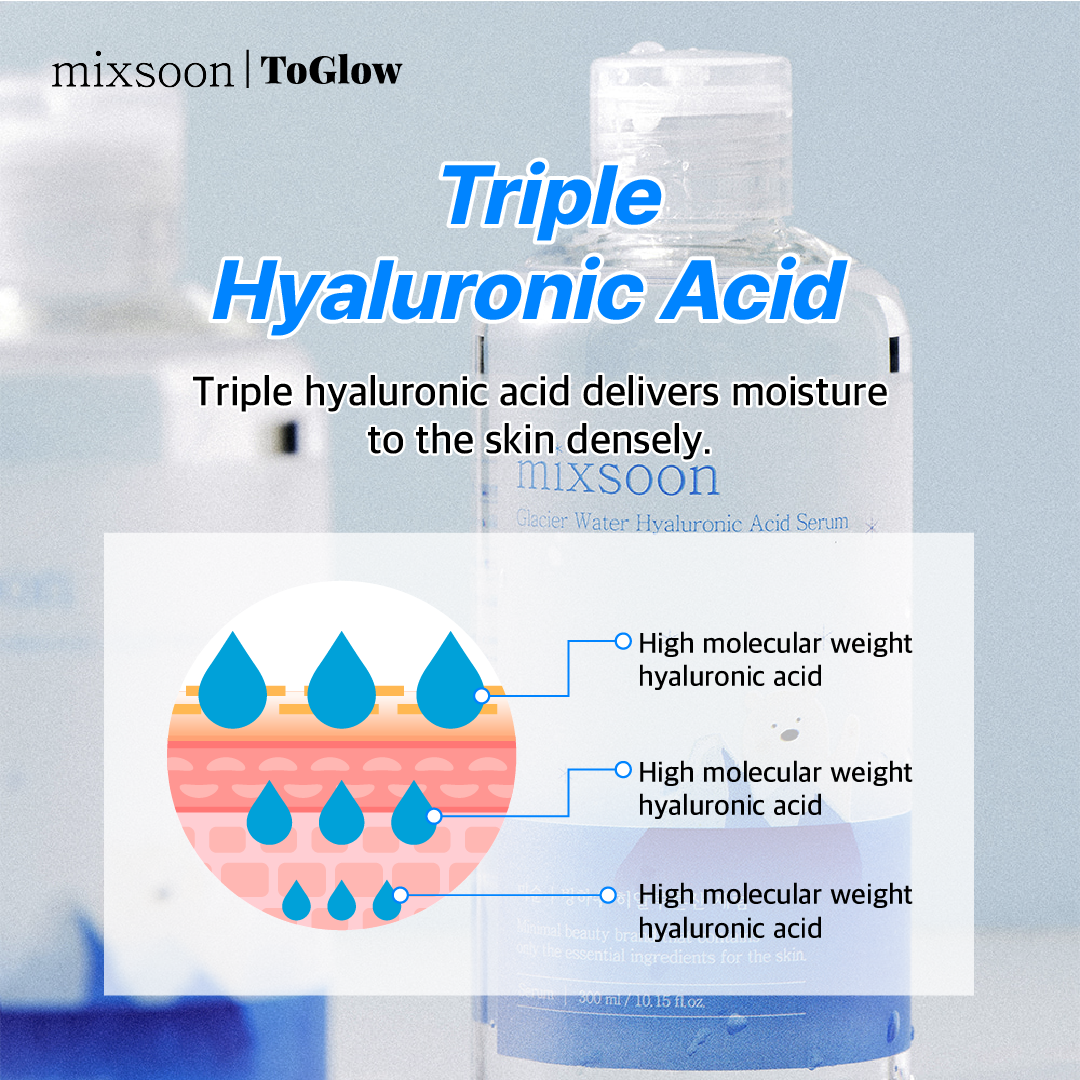 [mixsoon] Glacier Water Hyaluronic Acid Serum 100ml | Deep Hydration Serum with Glacier Water