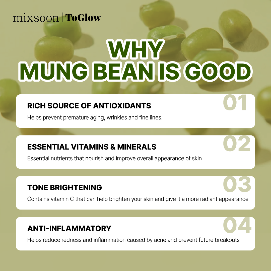 [mixsoon] Mung Bean Seed Essence 100ml | Hydrating Essence for Calm Clear Skin
