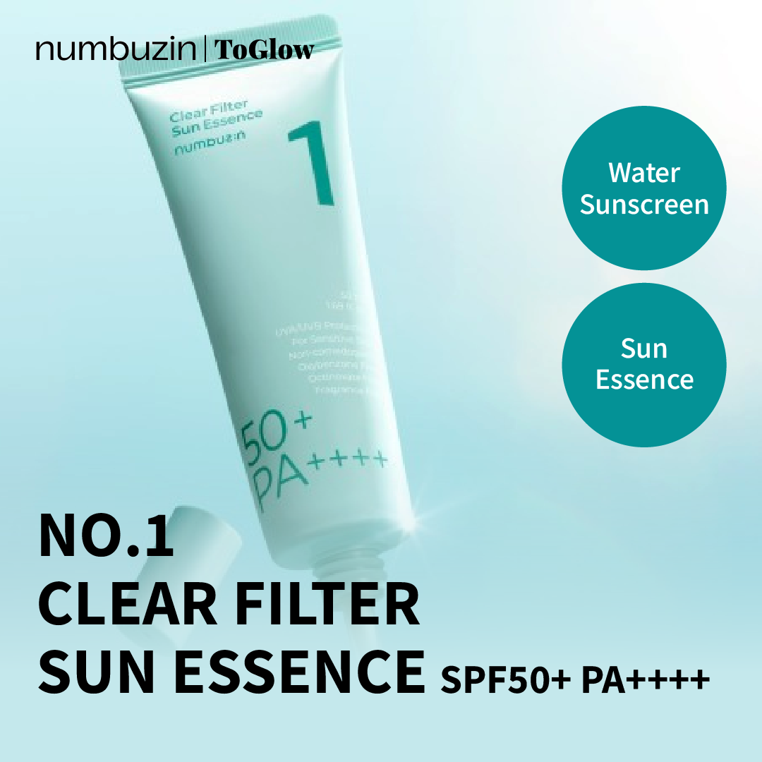 [numbuzin] No.1 Clear Filter Sun Essence SPF50+ PA++++ 50ml  | Lightweight Sun Essence with SPF50+