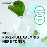 [numbuzin] No.1 Pure-full Calming Herb Toner 300ml | Calming Toner for Sensitive Skin Relief