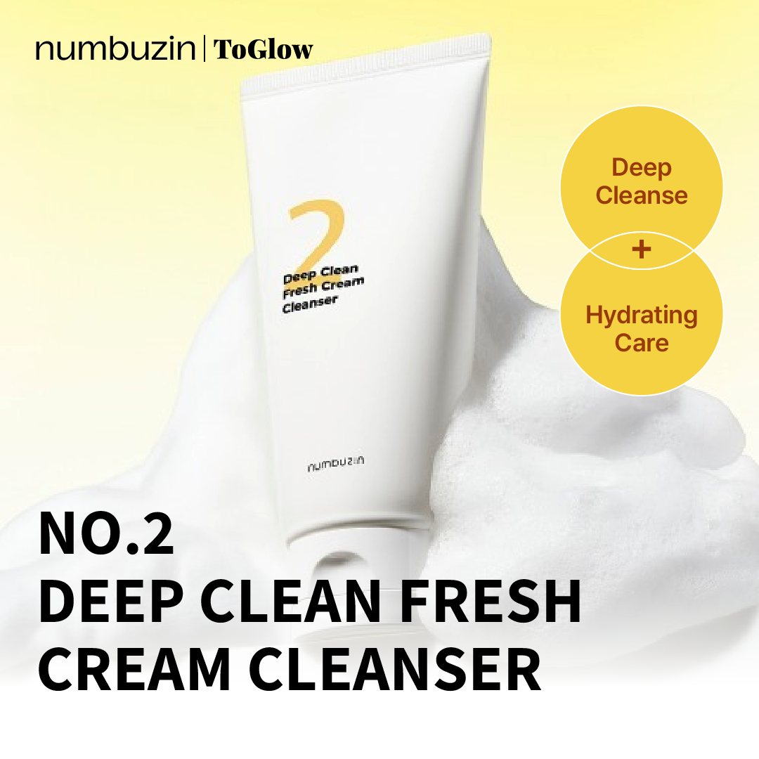 [numbuzin] No.2 Deep Clean Fresh Cream Cleansing Foam 120ml | Rich Foam Cleanser for Fresh, Clear Skin