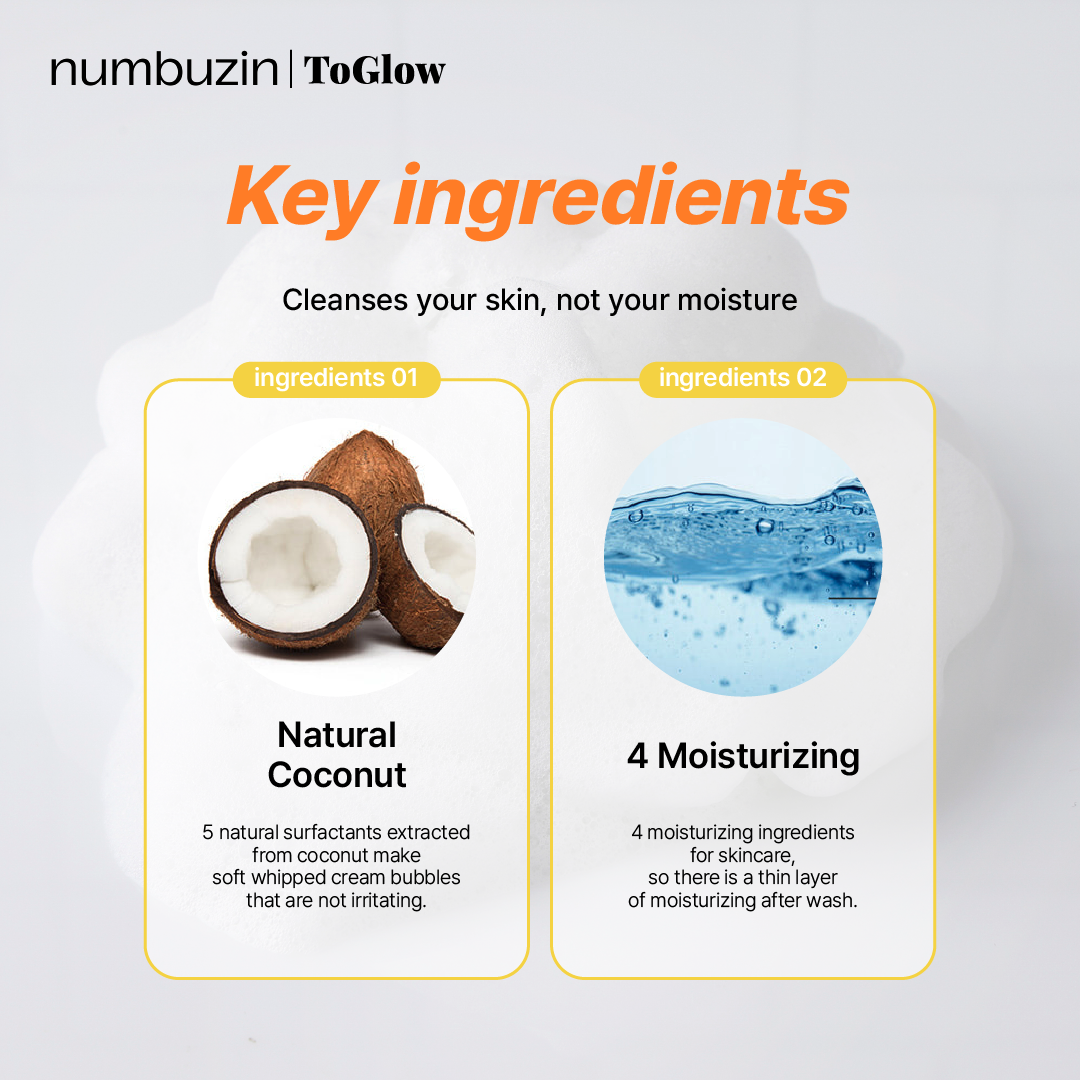 [numbuzin] No.2 Deep Clean Fresh Cream Cleansing Foam 120ml | Rich Foam Cleanser for Fresh, Clear Skin