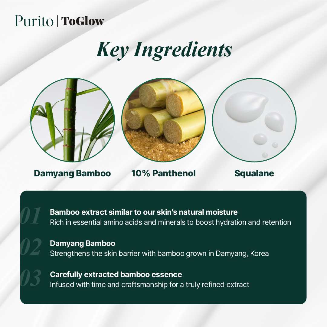 [Purito] Mighty Bamboo Panthenol Cream 100ml | Moisturizing Cream for Hydration & Skin Barrier Care