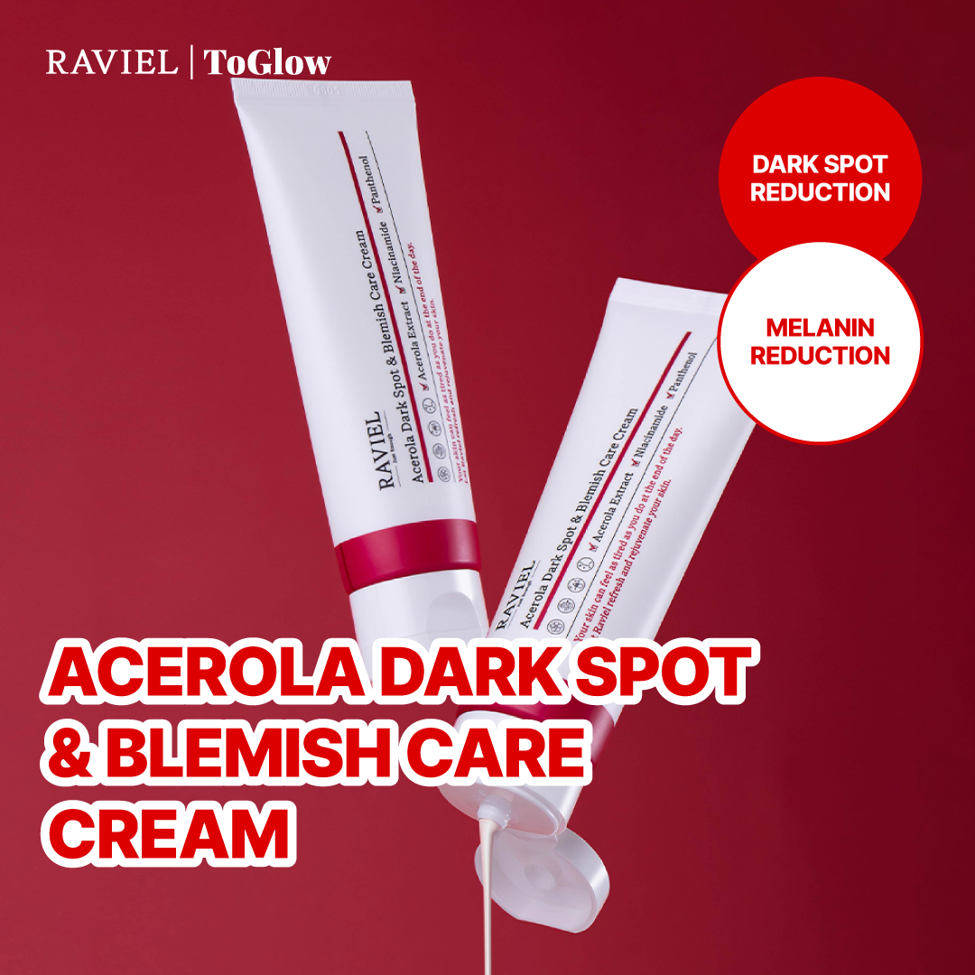 [RAVIEL] Acerola Dark Spot & Blemish Care Cream 50ml | Brightening Cream for Clear, Even-Toned Skin