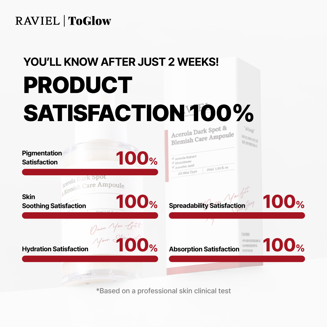 [RAVIEL] Acerola Dark Spot & Blemish Care Ampoule 30ml | Intensive Spot Treatment for Brighter, Smoother Skin