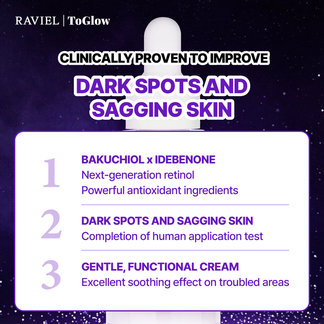 [RAVIEL] Bakuchiol Mela Free Serum 30ml | Plant-Based Brightening Serum for Youthful Glow
