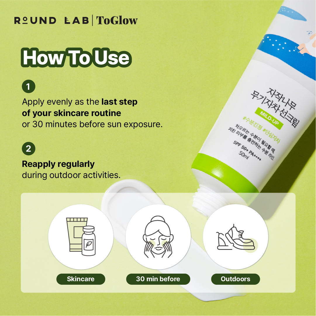 [ROUND LAB] Birch Juice Mild-Up Sunscreen SPF50+ PA++++ 50ml | Soothing SPF 50+ for Sensitive Skin with Deep Hydration