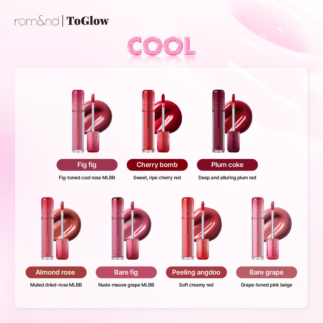 [rom&nd] Juicy Lasting Tint | Glossy Color, Long-Lasting Hydration