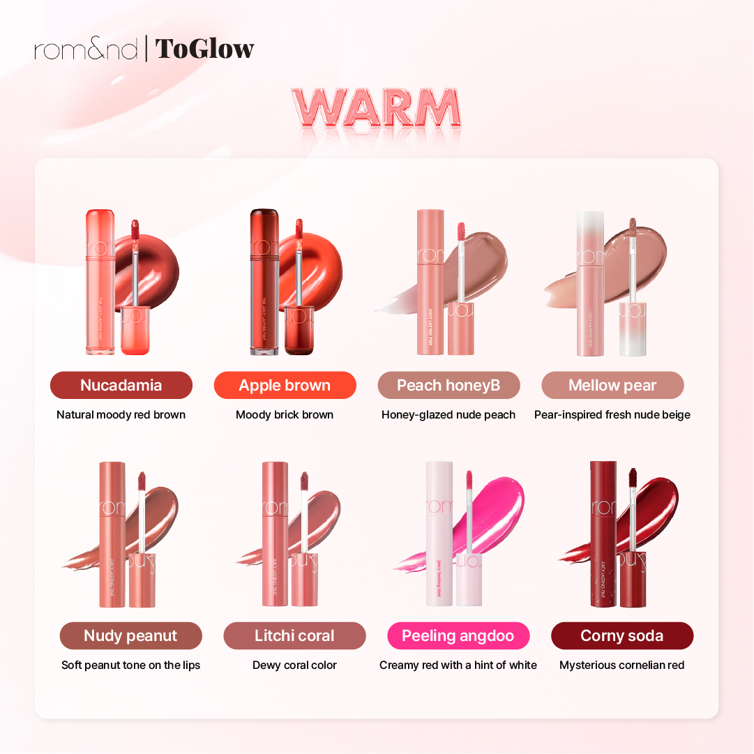 [rom&nd] Juicy Lasting Tint | Glossy Color, Long-Lasting Hydration