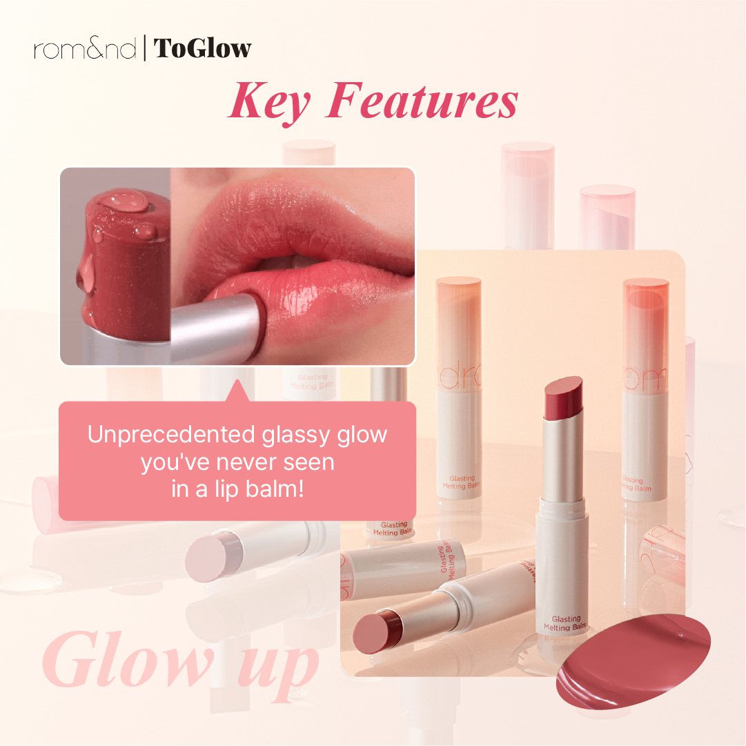 [rom&nd] Glasting Melting Balm | Melting Moisture, Dewy Lip Shine