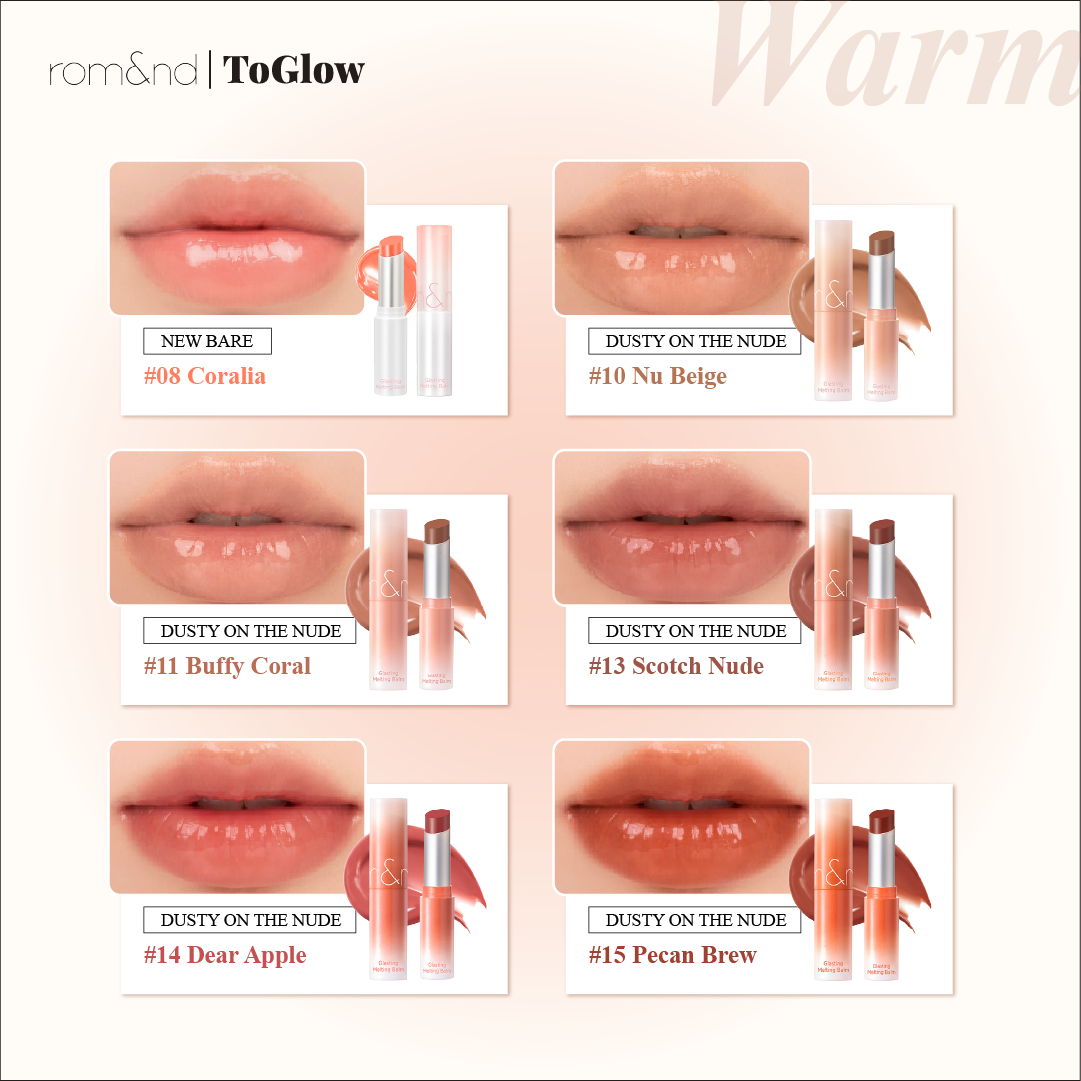 [rom&nd] Glasting Melting Balm | Melting Moisture, Dewy Lip Shine
