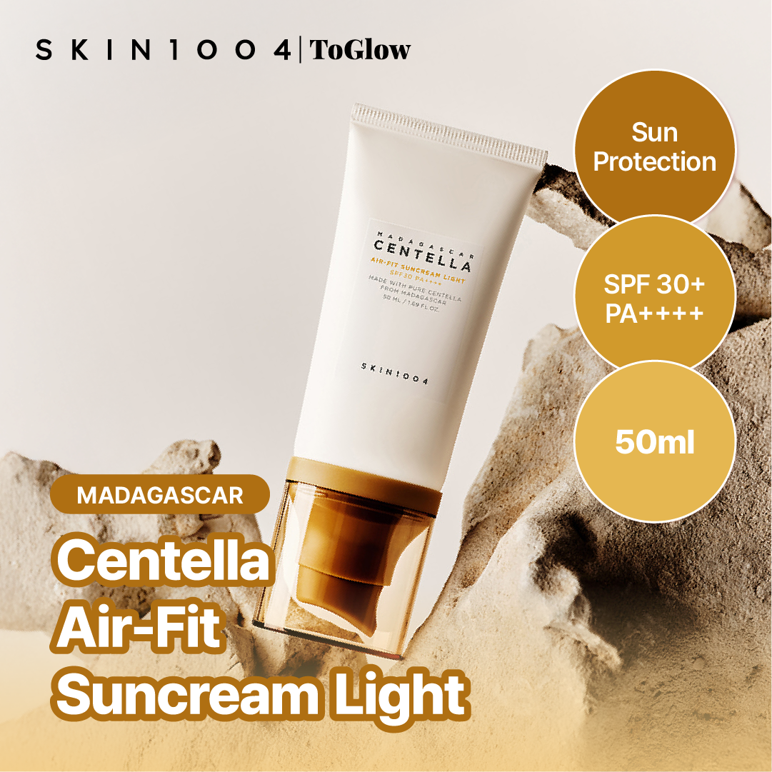 [SKIN1004] Madagascar Centella Air-Fit Sun Cream Light SPF30 PA++++ 50ml | Lightweight Sunscreen for Natural Finish