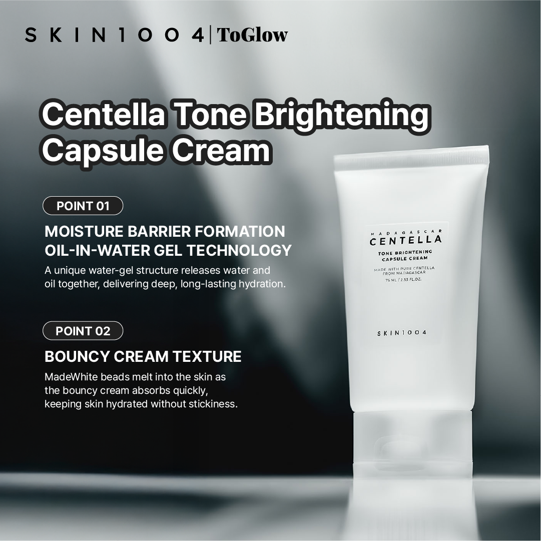 [SKIN1004] Madagascar Centella Tone Brightening Capsule Cream 75ml | Brightening Cream for Uneven Skin Tone