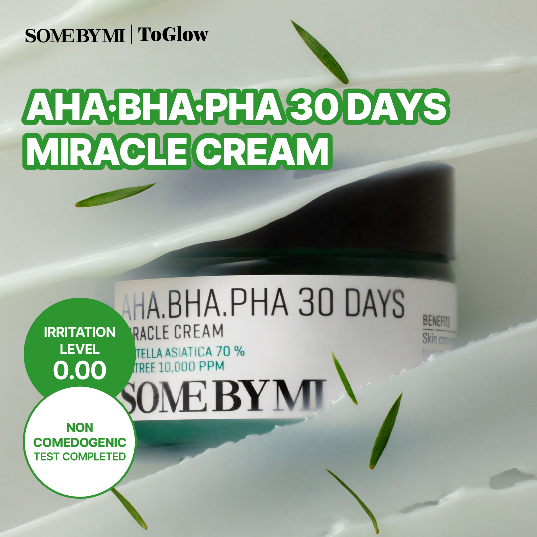 [SOME BY MI] AHA·BHA·PHA 30 Days Miracle Cream 60g | Soothing Cream for Acne-Prone & Sensitive Skin