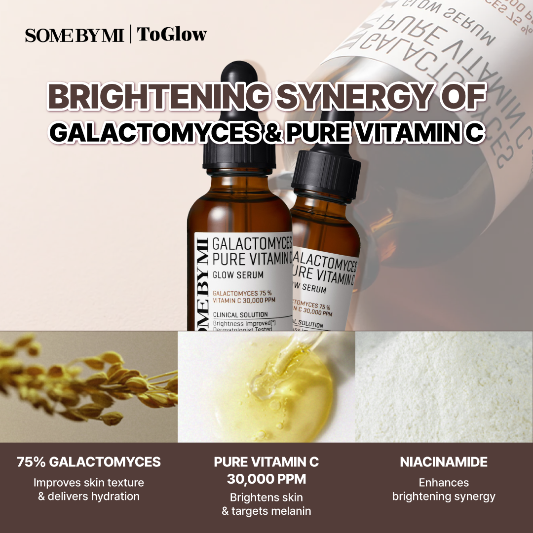 [SOME BY MI] Galactomyces Pure Vitamin C Glow Serum 30ml | Glow Serum for Bright & Youthful Skin