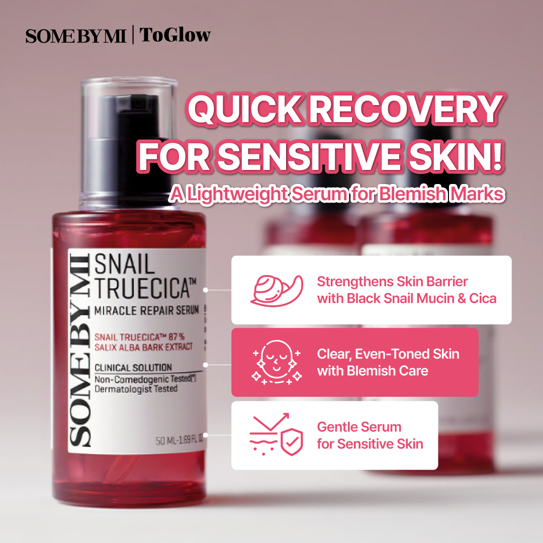 [SOME BY MI] Snail Truecica Miracle Repair Serum 50ml | Repair Serum for Scars & Damaged Skin