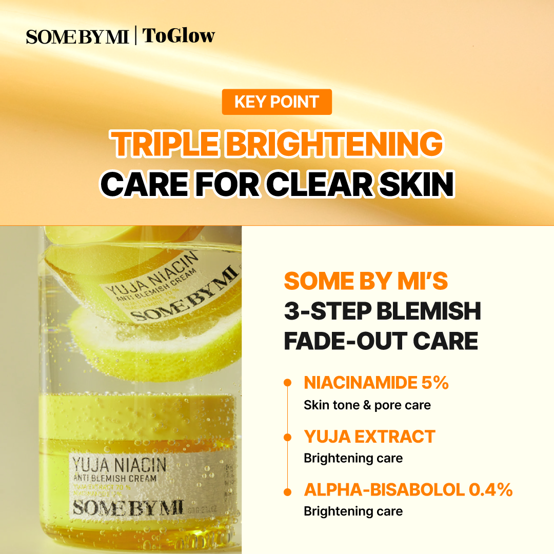 [SOME BY MI] Yuja Niacin Anti-Blemish Cream 60g | Brightening Cream for Spots & Uneven Tone