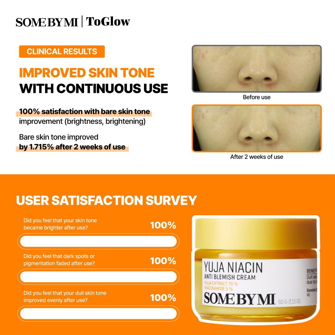 [SOME BY MI] Yuja Niacin Anti-Blemish Cream 60g | Brightening Cream for Spots & Uneven Tone