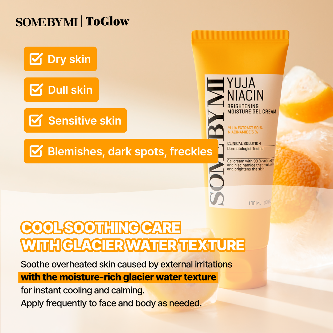 [SOME BY MI] Yuja Niacin Brightening Moisture Gel Cream 100ml | Gel Cream for Radiance & Lightweight Hydration