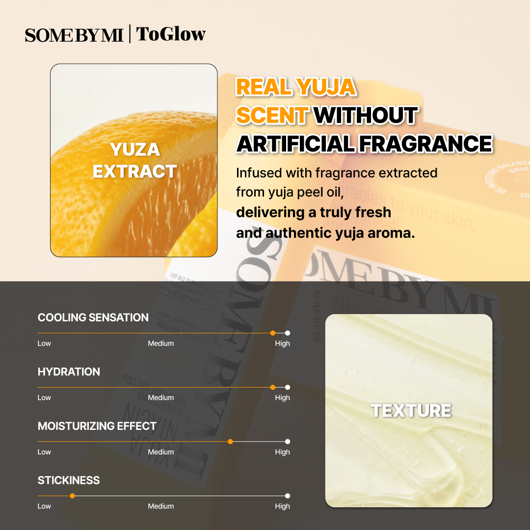 [SOME BY MI] Yuja Niacin Brightening Moisture Gel Cream 100ml | Gel Cream for Radiance & Lightweight Hydration