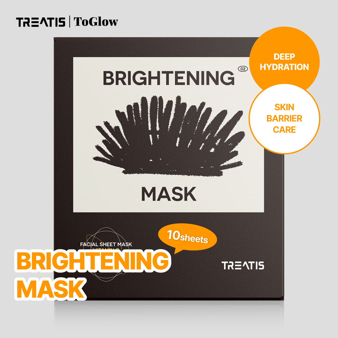 [TREATIS] Brightening Mask 10pcs | Erase Dullness, Reveal Radiance