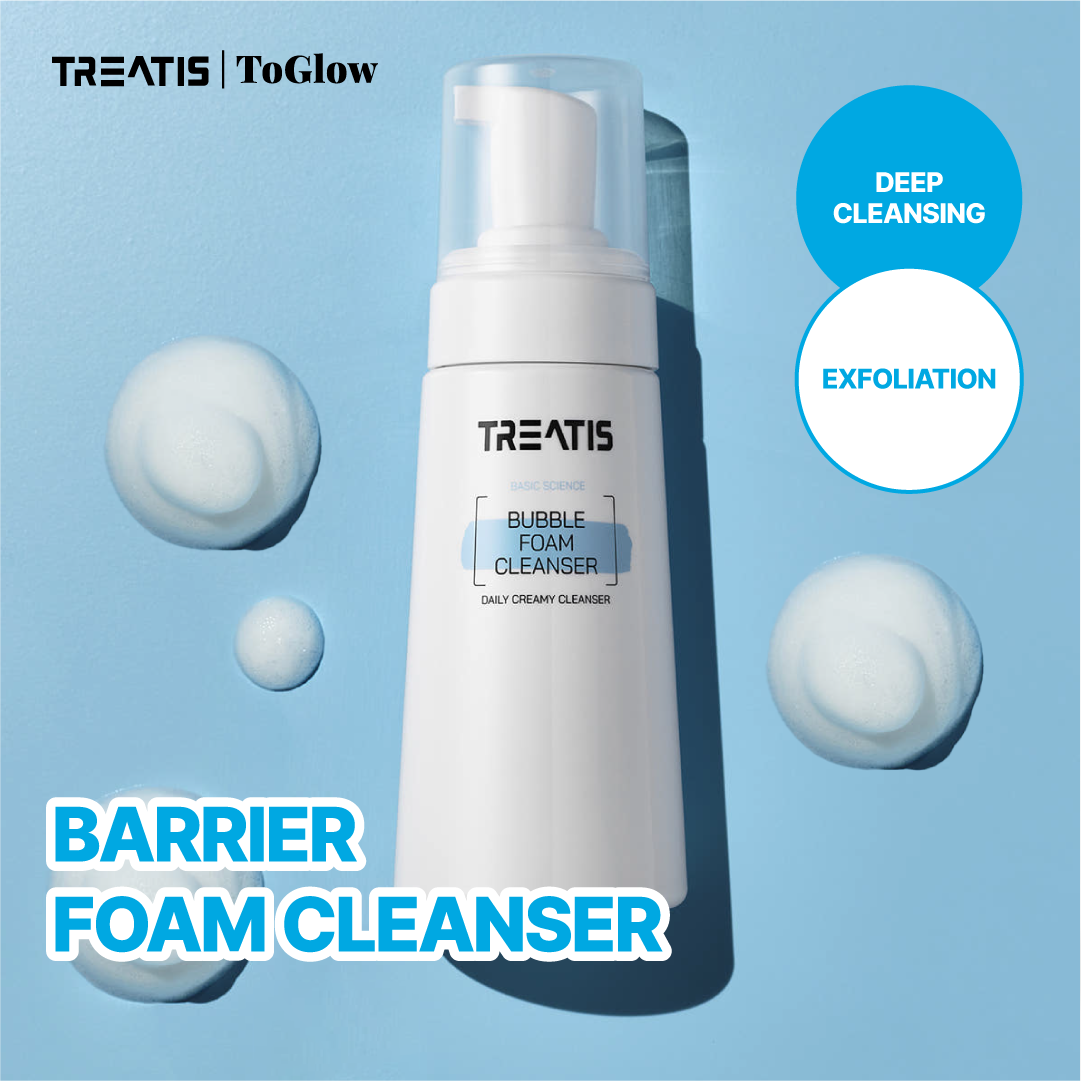 [TREATIS] Bubble Foam Cleanser 200ml | Gentle Cleanse, Clear Pores Daily