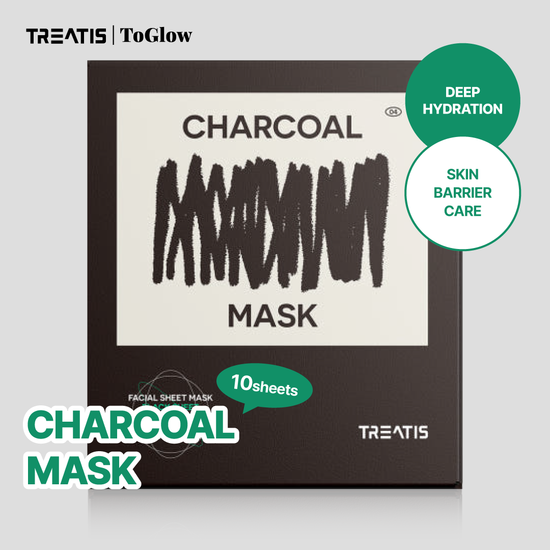 [TREATIS] Charcoal Mask 10pcs | Purify Pores, Control Oil