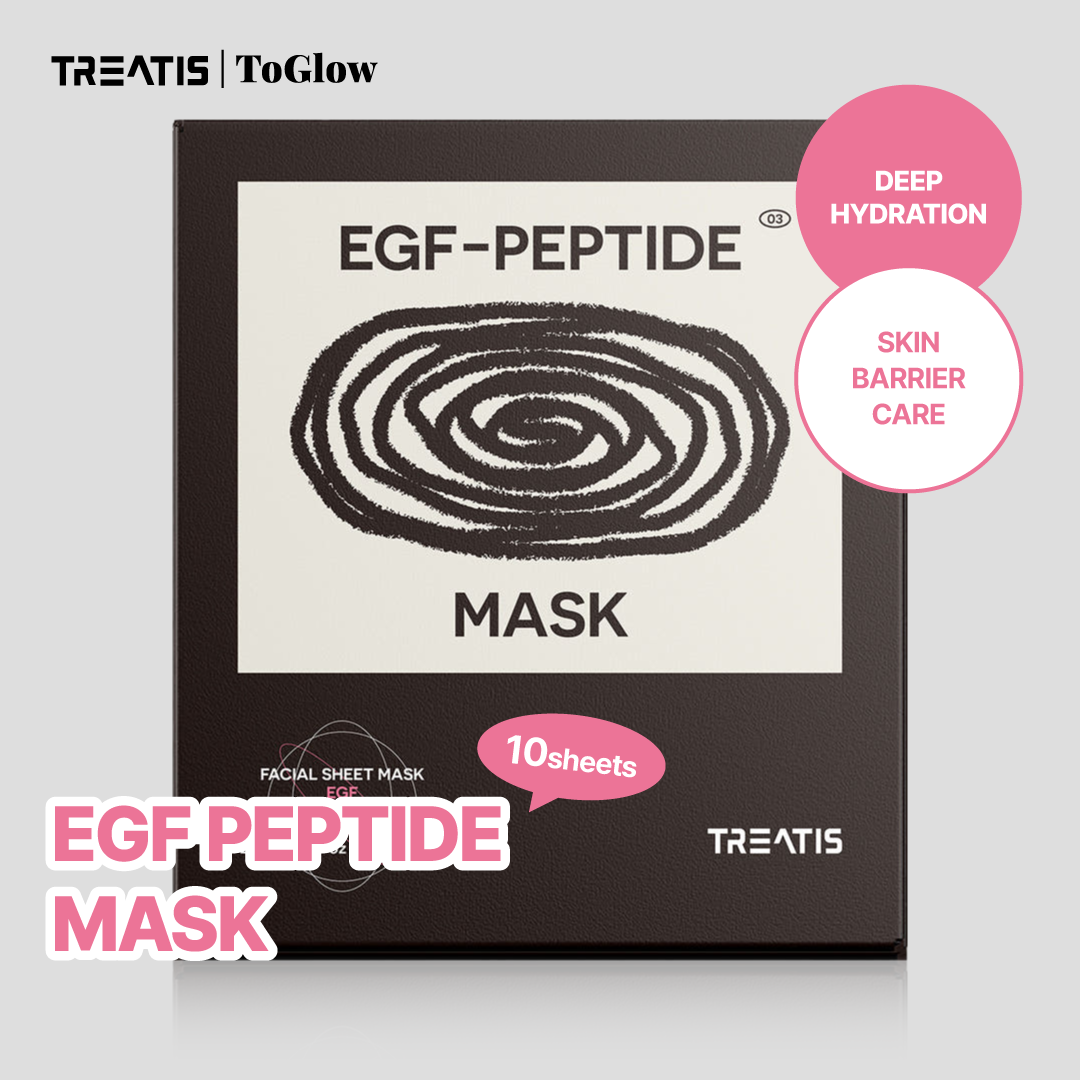 [TREATIS] EGF-Peptide Mask 10pcs | Reduce Wrinkles, Restore Firmness