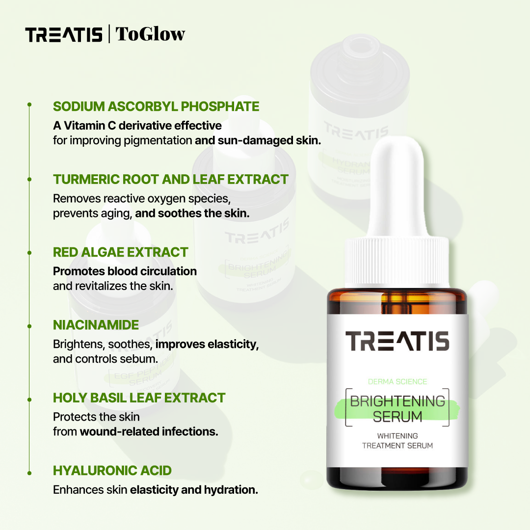 TREATIS Brightening Serum 30ml | Fades Dark Spots, Restores Glow