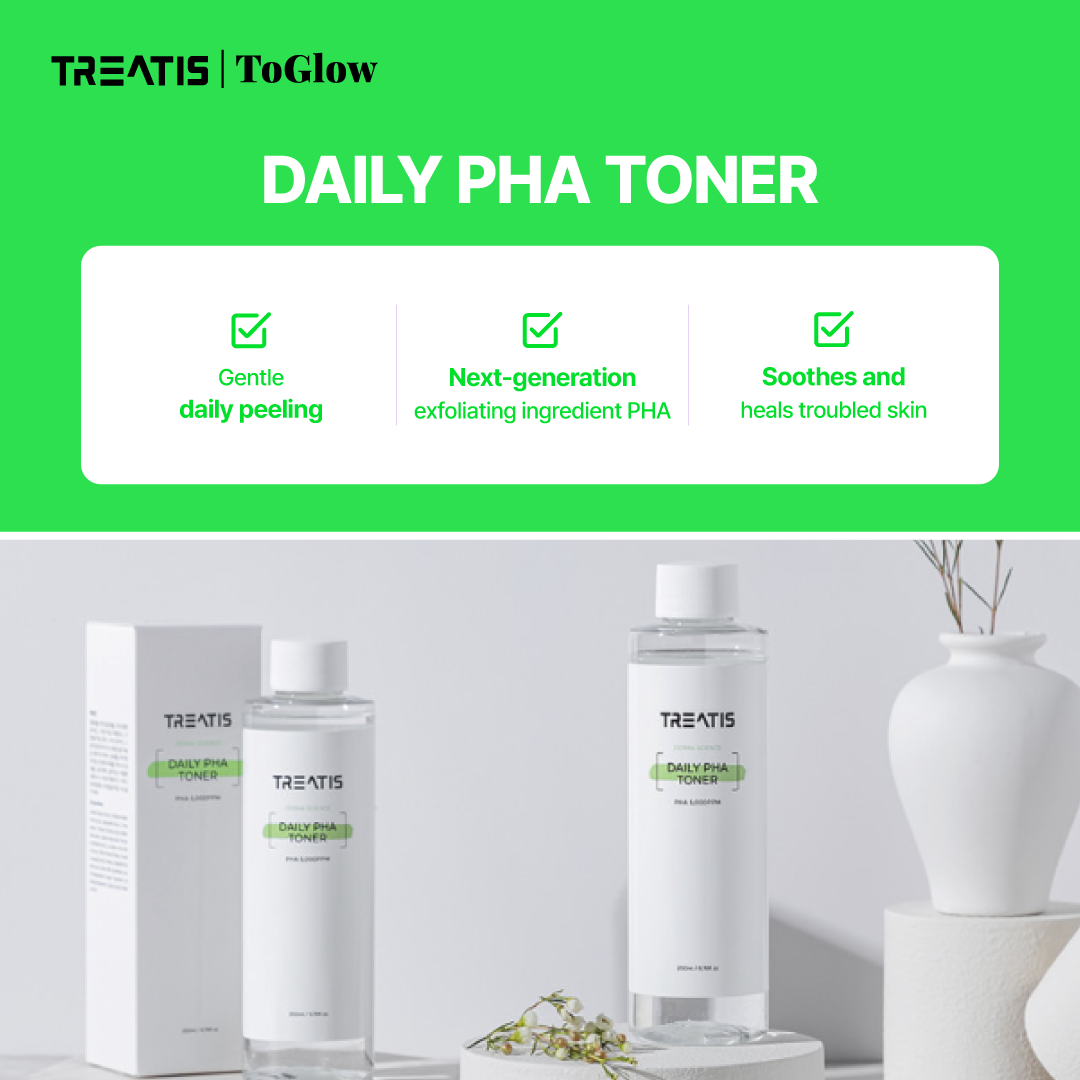 TREATIS Daily PHA Toner 200ml | Smooth Texture, Clear Dead Skin