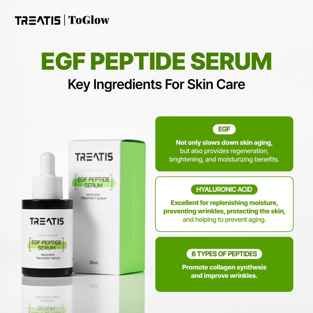 TREATIS EGF Peptide Serum 30ml | Firms Skin, Reduces Fine Lines