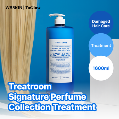 [treatroom] Signature Perfume Collection Treatment White Musk Scent 1600ml | Deeply Hydrates and Repairs Damaged Hair