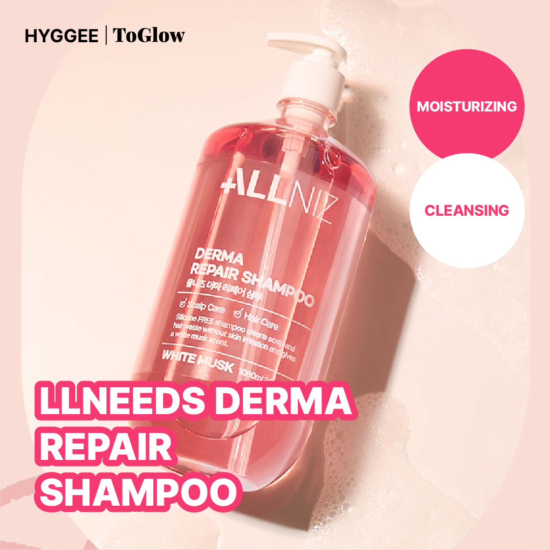 ALLNIZ Derma Repair Shampoo White Musk 1080ml | Hydrating Repair Shampoo with Spa Fragrance
