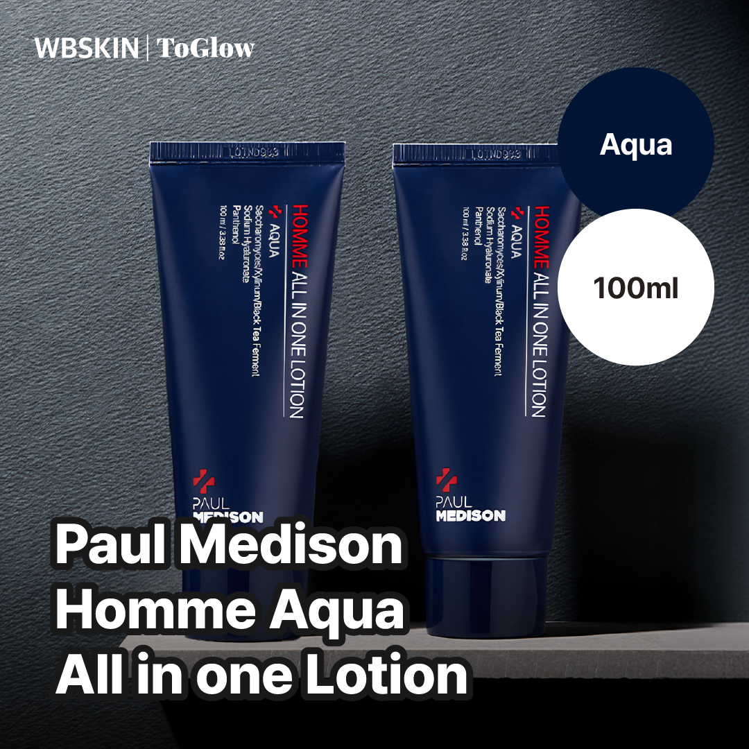 [PAUL MEDISON] Homme Aqua All-in-One Lotion 100ml | Oil-Control Lotion for Clear, Fresh Complexion