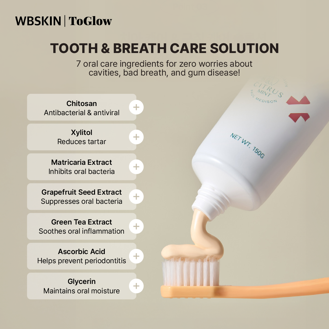 [PAUL MEDISON] BrioDent Toothpaste 150g | Whitening & Oral Care Protection
