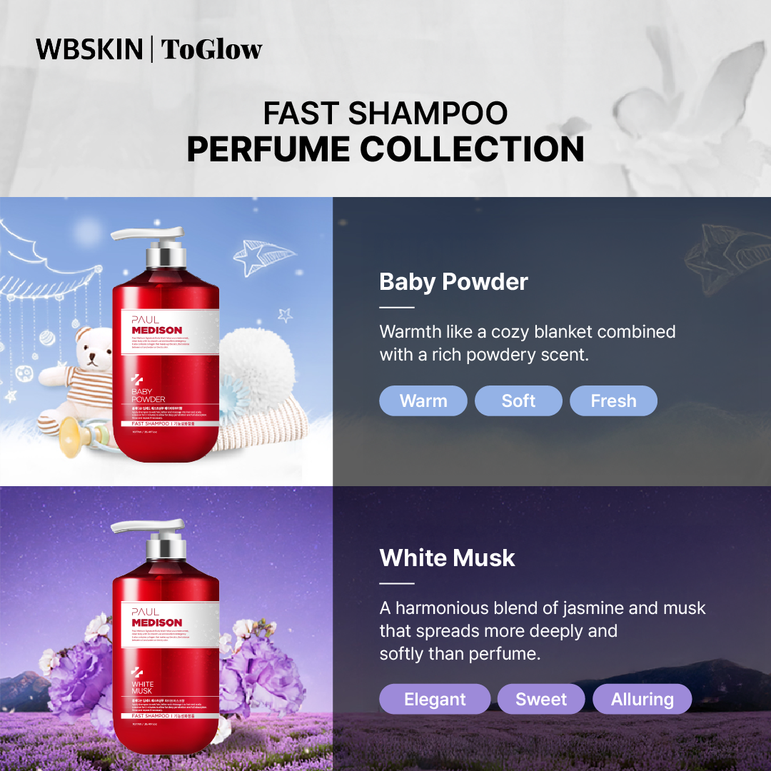 PAUL MEDISON Deep-red Fast Shampoo 1077ml | Scalp Care for Strong, Healthy Hair