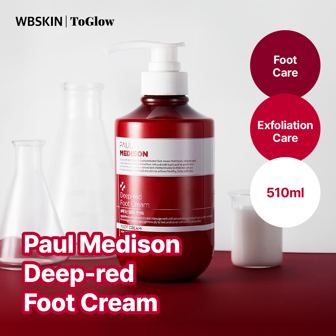 [PAUL MEDISON] Deep-red Foot Cream 510ml | Foot Cream for Dry, Cracked Heels Relief