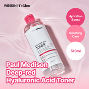 [PAUL MEDISON] Deep-red Hyaluronic Acid Toner 510ml | Hydrating Toner for Plump, Refreshed Skin