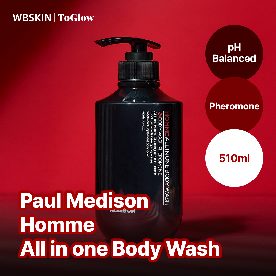 [PAUL MEDISON] Homme All-in-One Body Wash Pheromone 510ml | Body & Hair Wash for Complete Care