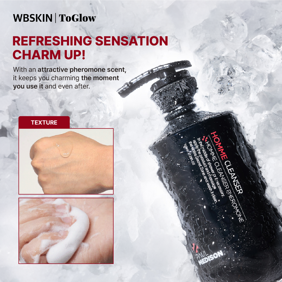 [PAUL MEDISON] Homme Cleanser Pheromone 510ml | Daily Cleanser for Clear, Energized Skin